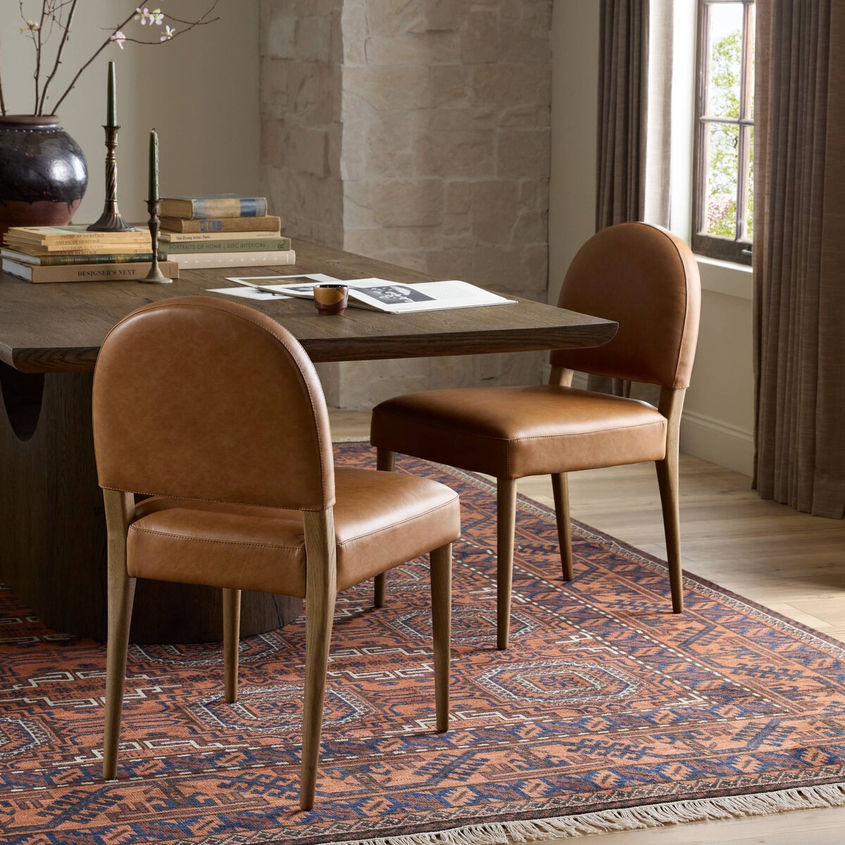 Abilene Cuero Top Silla de comedor