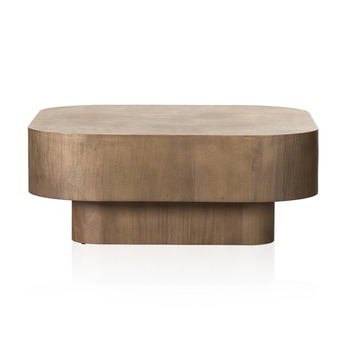 Blanco Madera Oscura Mesa de Centro