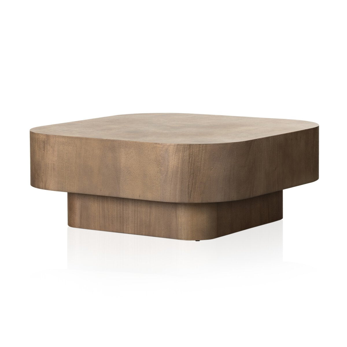Blanco Madera Oscura Mesa de Centro