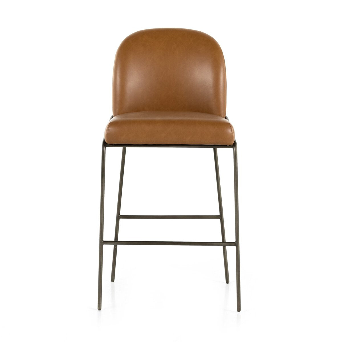 Astrud Cuero Sintetico Camel Bar Stool