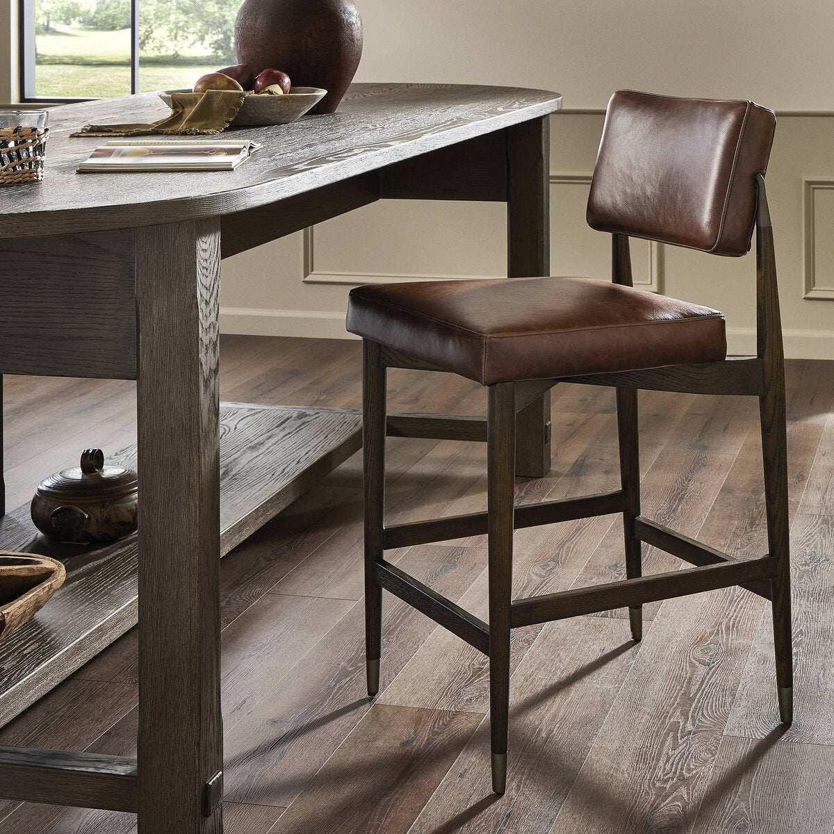 Anton Cuero Top Camel Bar Stool