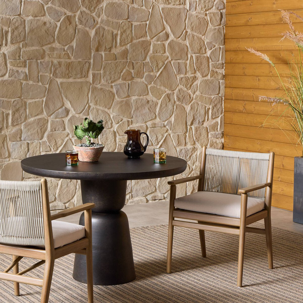 Rosen Silla de Comedor Reposabrazos (Exterior)