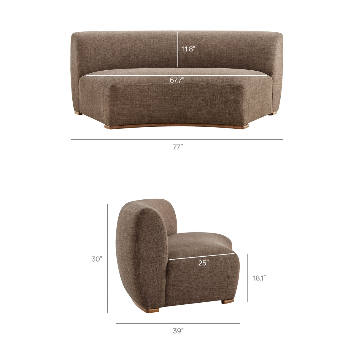 Rialta Sofá Modular (Tela)