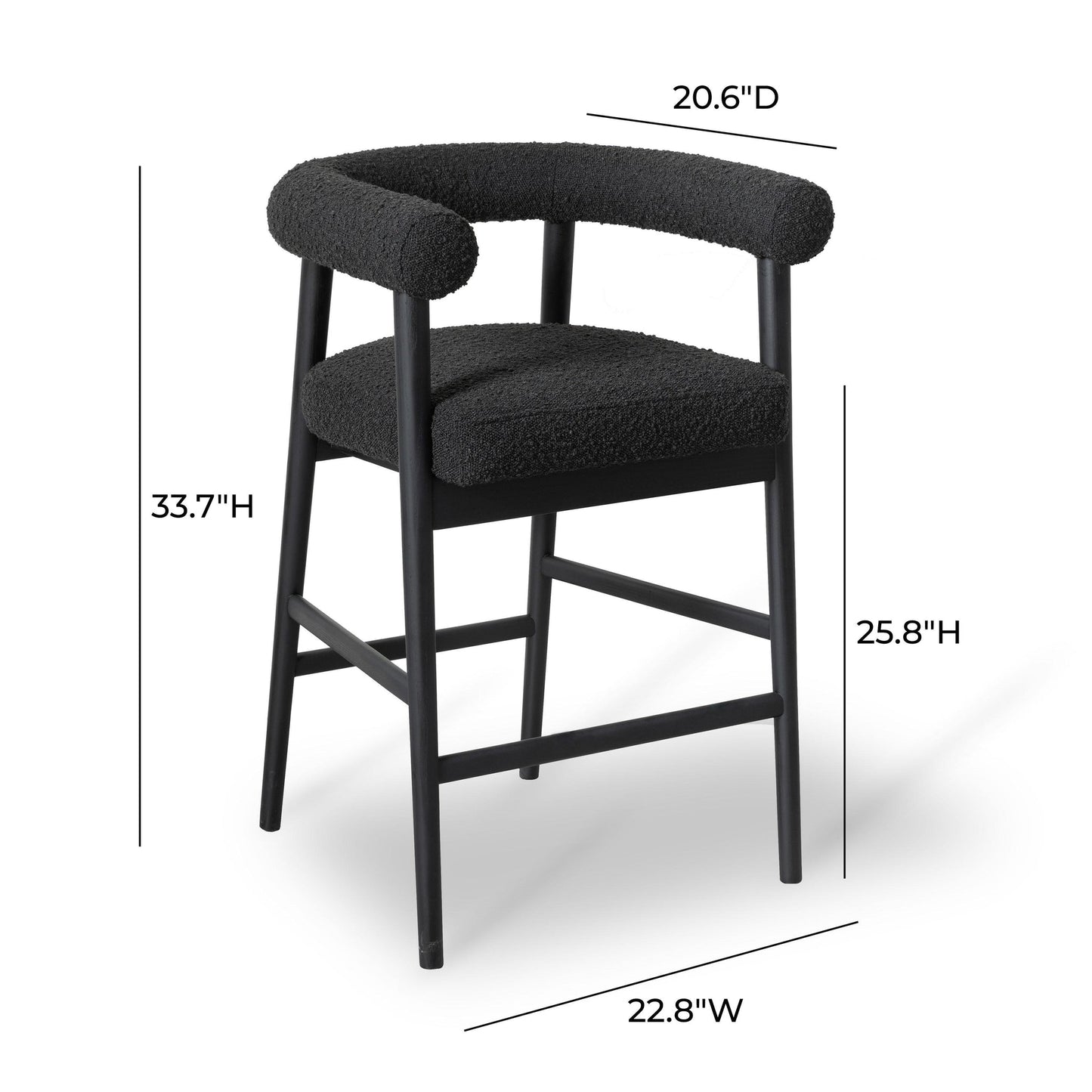 Spara Counter Stool (Bouclé)