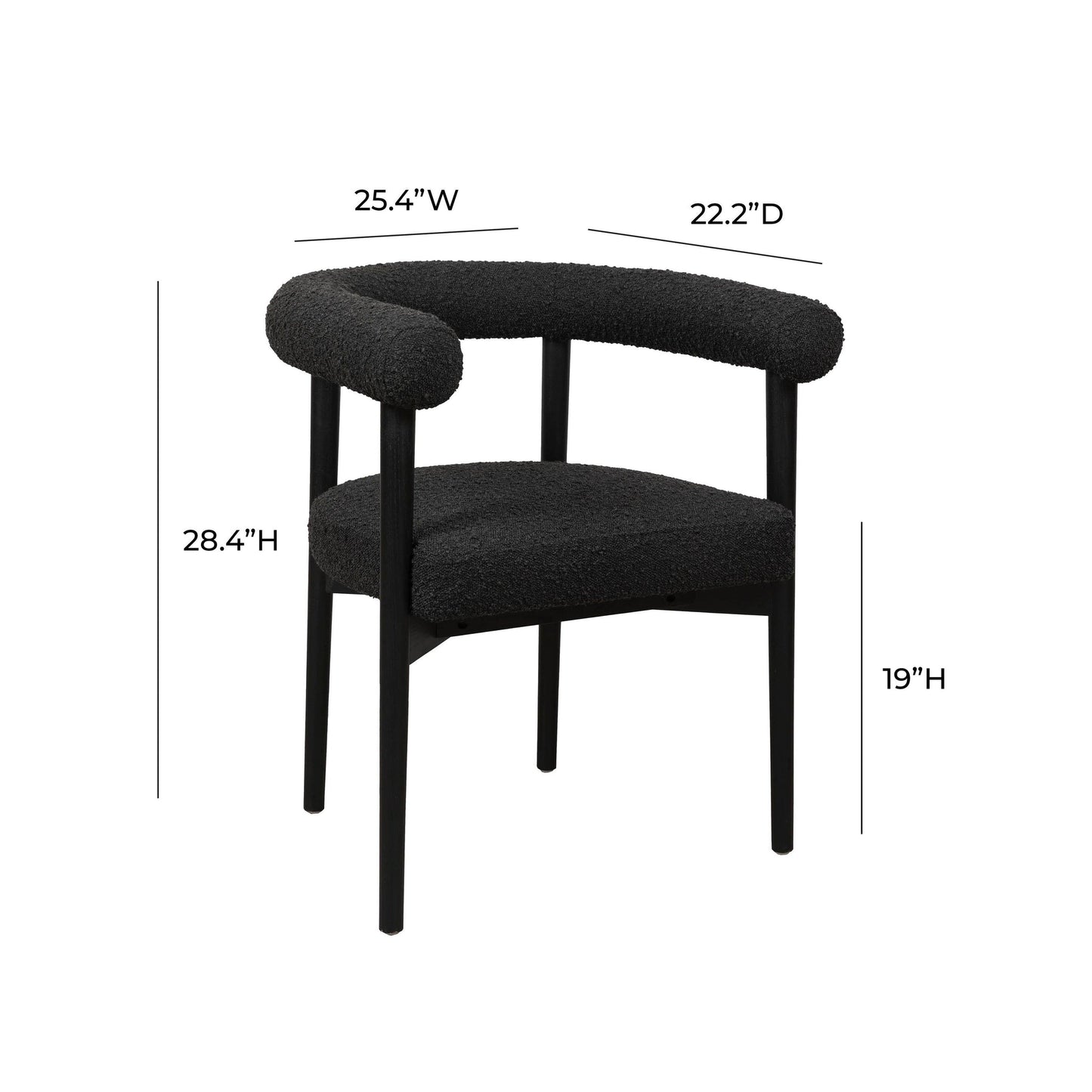 Spara Silla de Comedor (Bouclé)