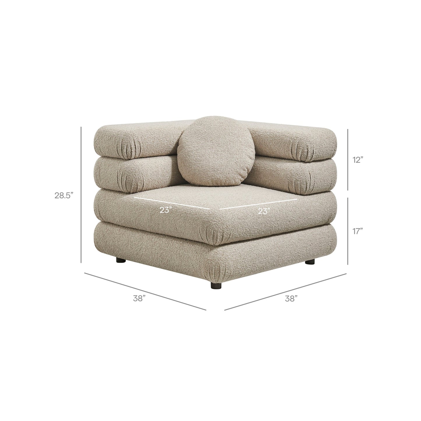 Jubilee Sofá Modular (Bouclé)