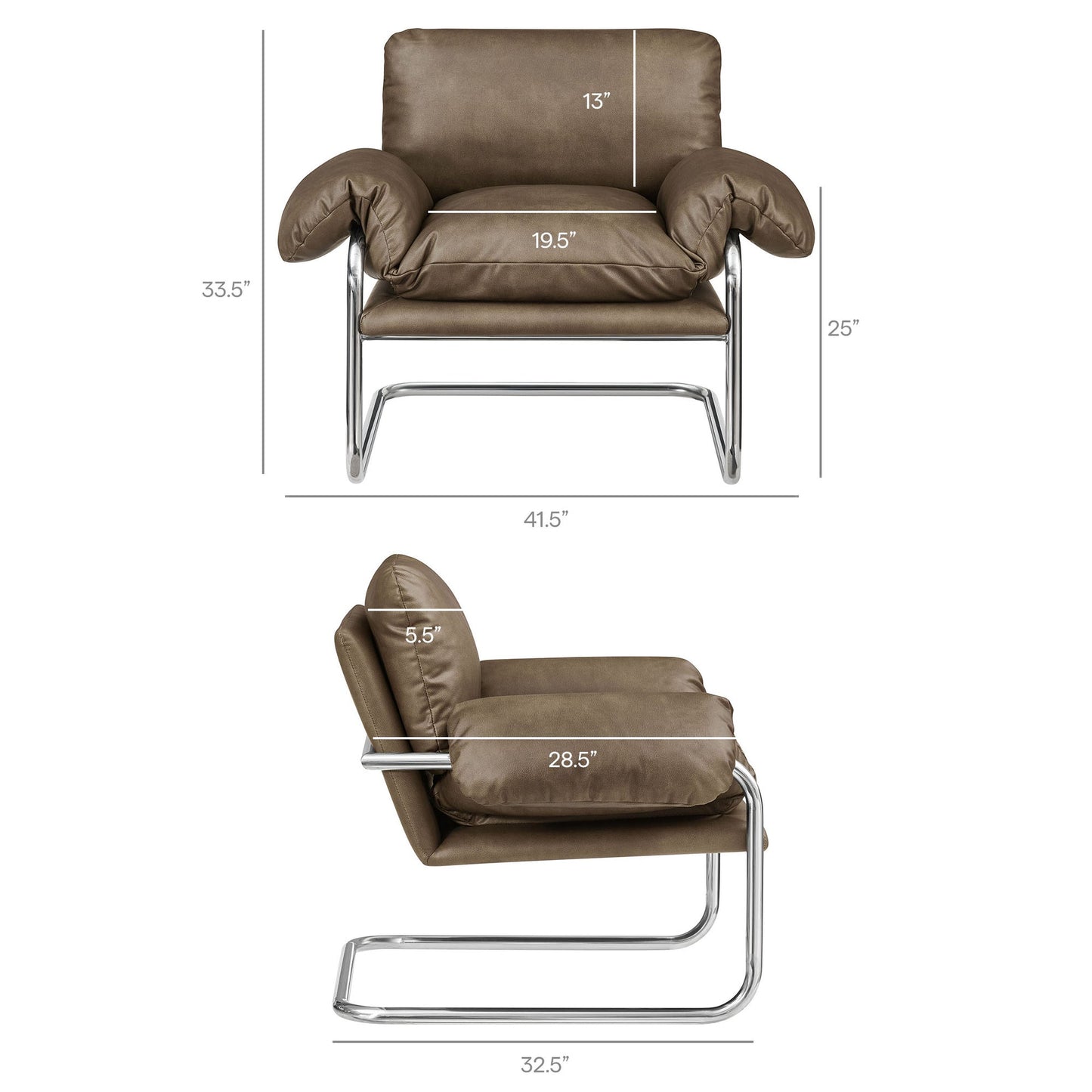 Ansel Silla de Acento (Vegan Leather)