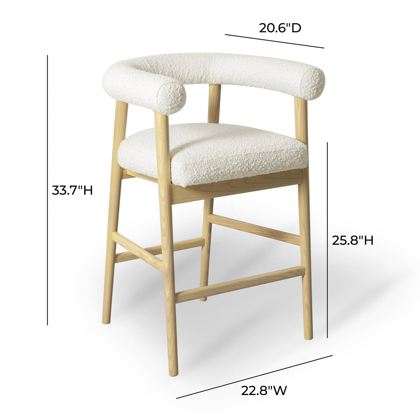 Spara Counter Stool (Bouclé)