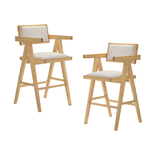 Fern Natural Counter Stool Set de 2