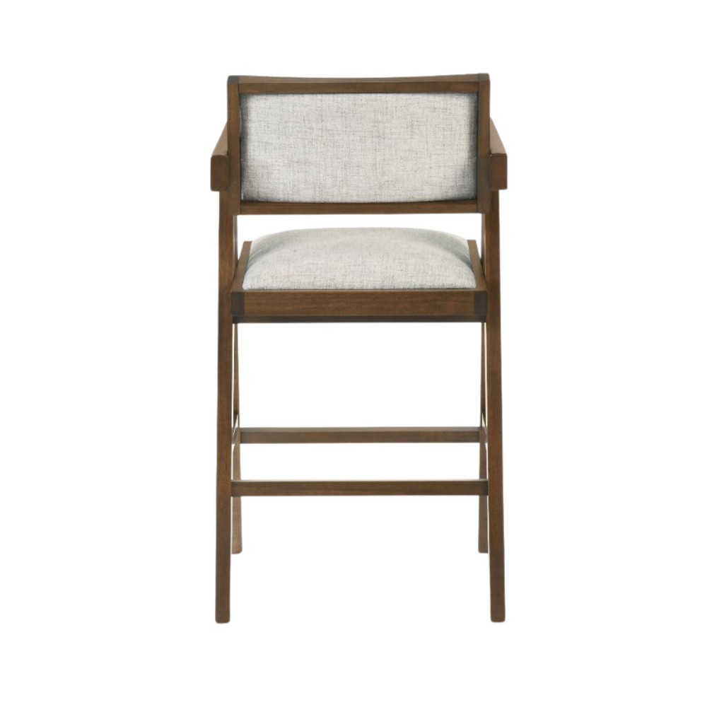 Fern Nogal Counter Stool Set de 2