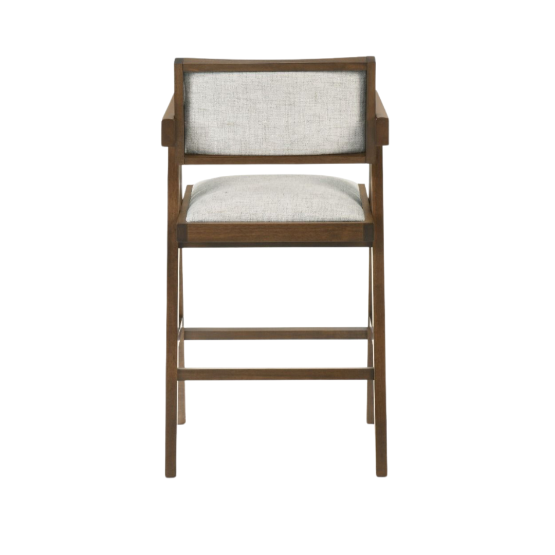 Fern Nogal Counter Stool Set de 2
