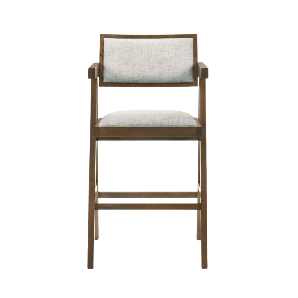 Fern Nogal Counter Stool Set de 2