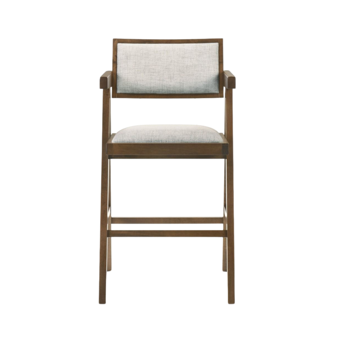 Fern Nogal Counter Stool Set de 2