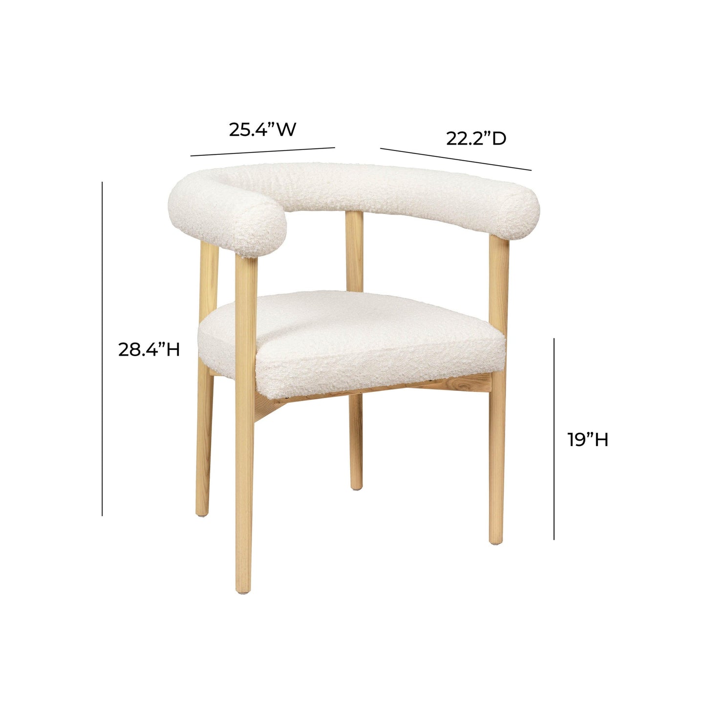 Spara Silla de Comedor (Bouclé)