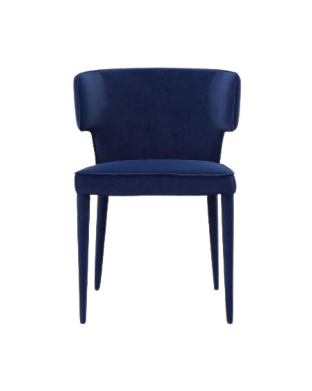 Lucero Terciopelo Azul Silla de comedor