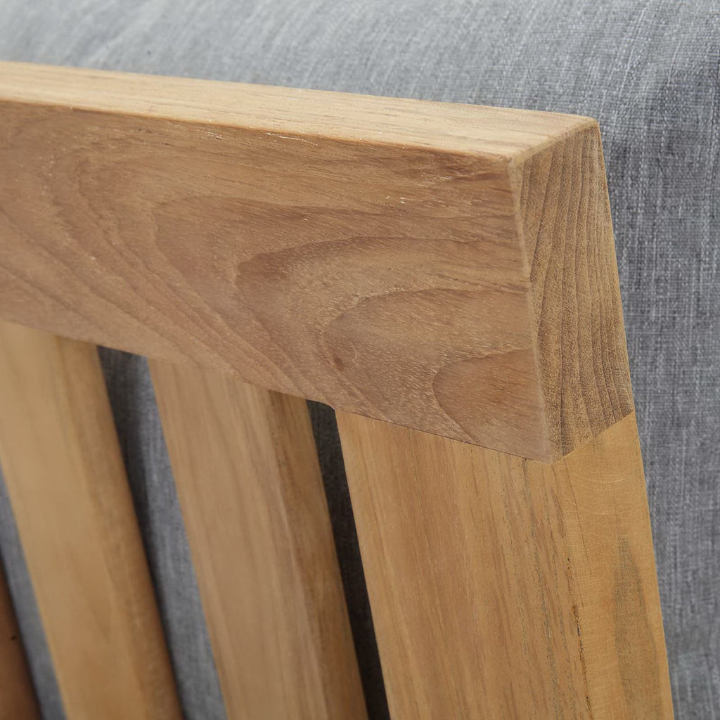 Marina Outdoor Patio Teak Left-Facing sofá