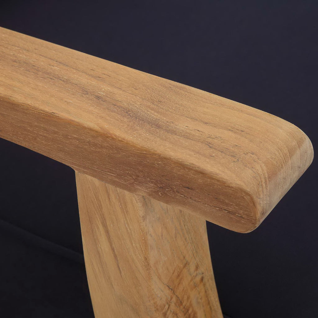 Marina Outdoor Patio Teak Left-Facing sofá