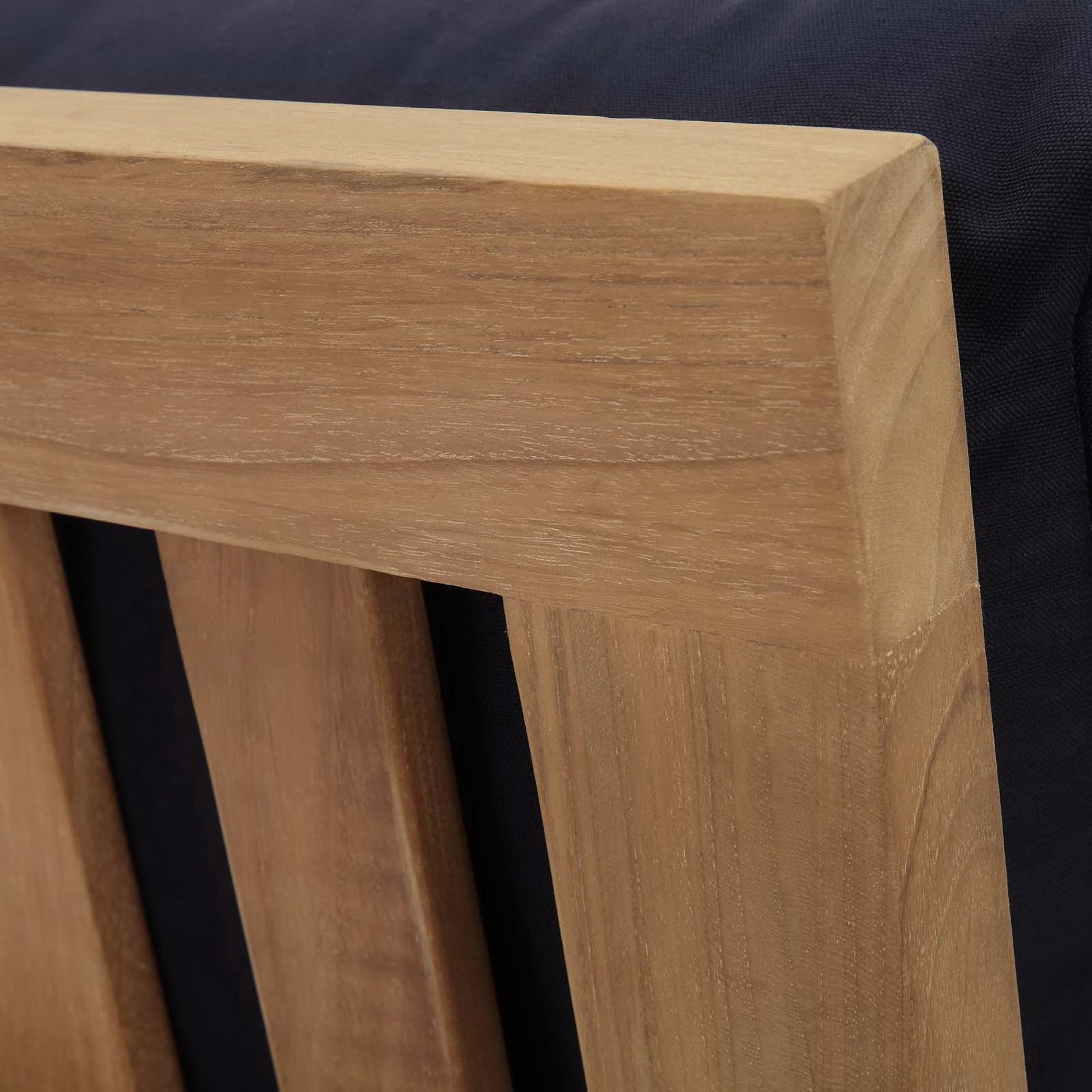 Marina Outdoor Patio Teak Right-Facing sofá