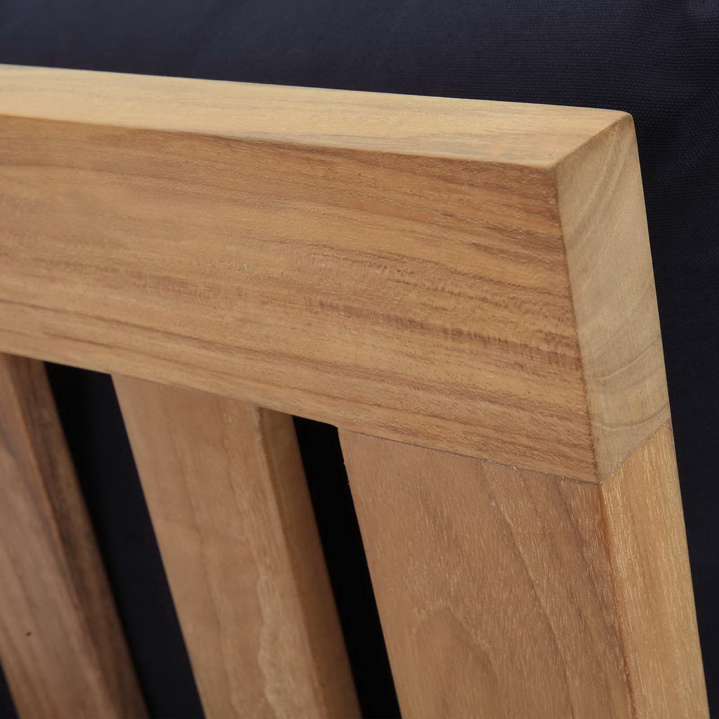 Marina Armless Outdoor Patio Teak sofá