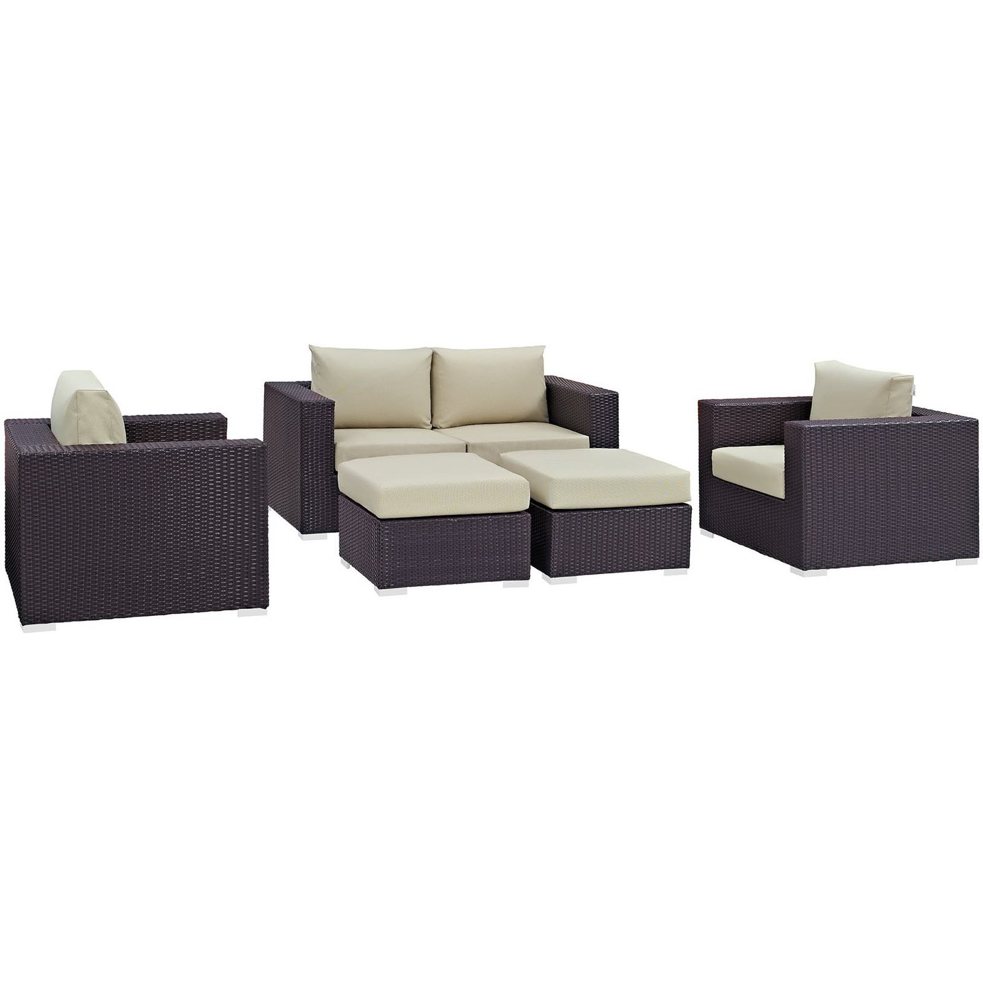 Convene 5 Piece Outdoor Patio sofá Set