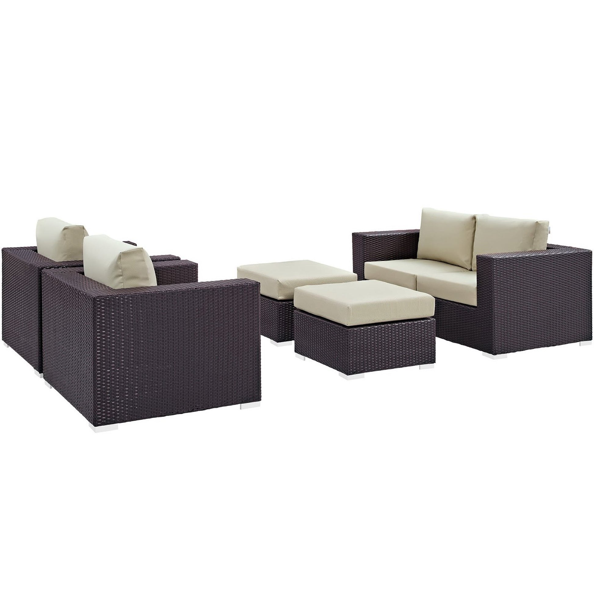 Convene 5 Piece Outdoor Patio sofá Set