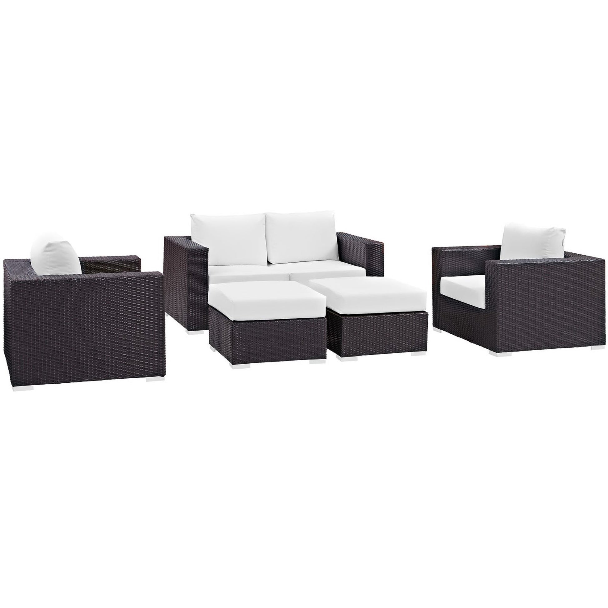 Convene 5 Piece Outdoor Patio sofá Set