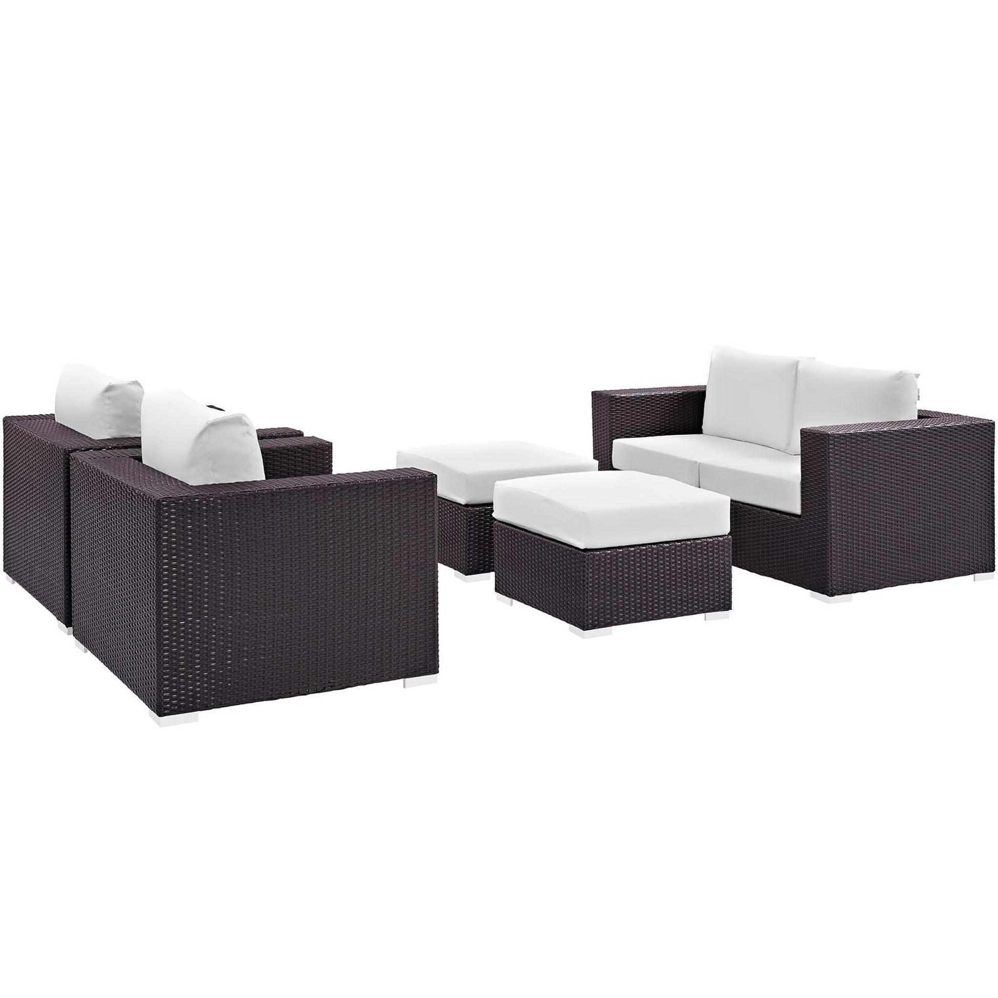 Convene 5 Piece Outdoor Patio sofá Set