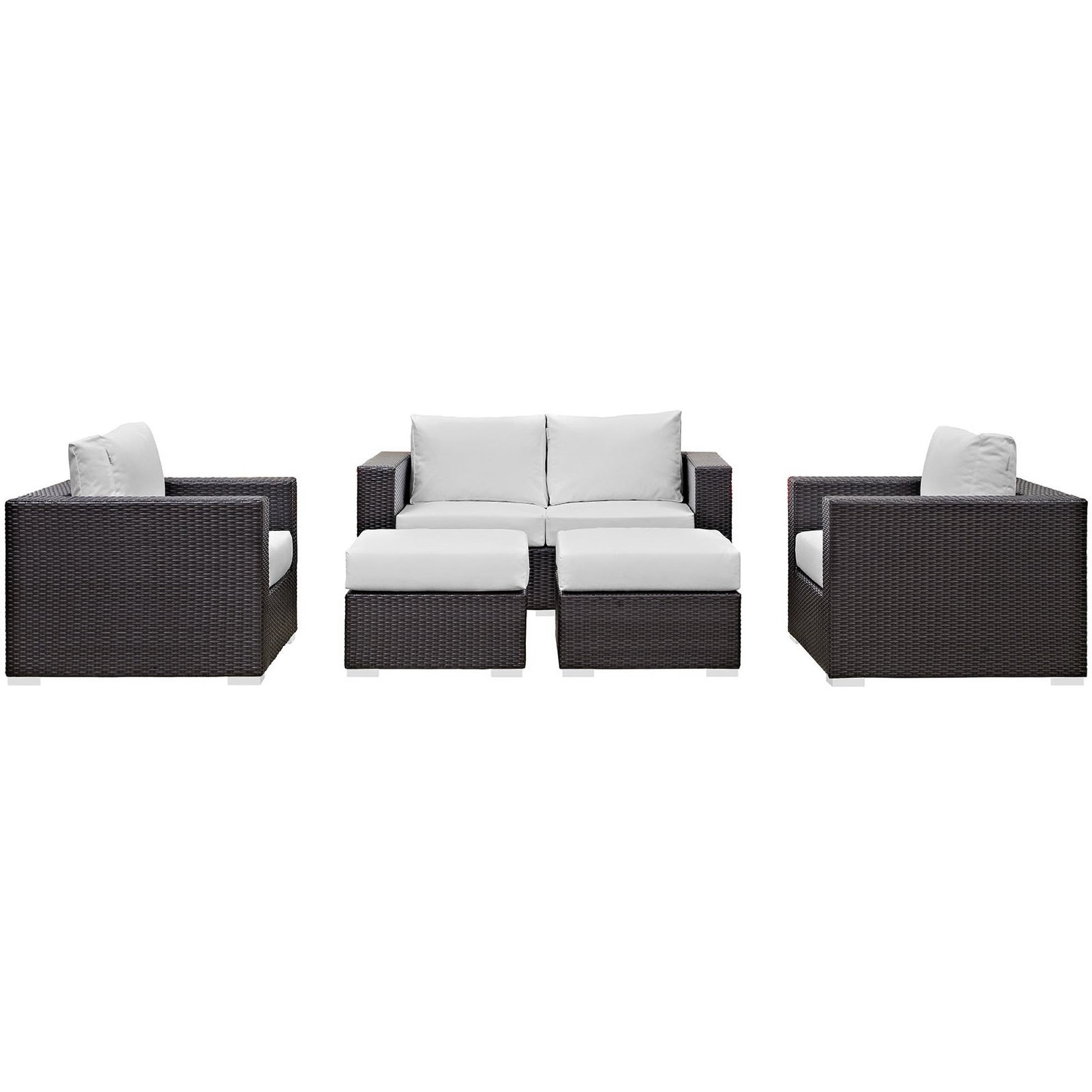 Convene 5 Piece Outdoor Patio sofá Set