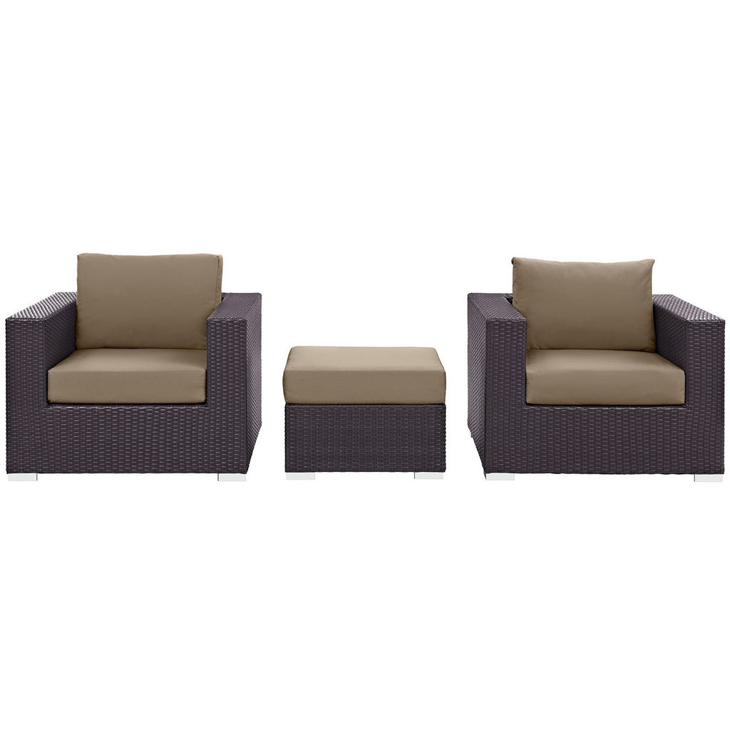 Convene 3 Piece Outdoor Patio sofá Set