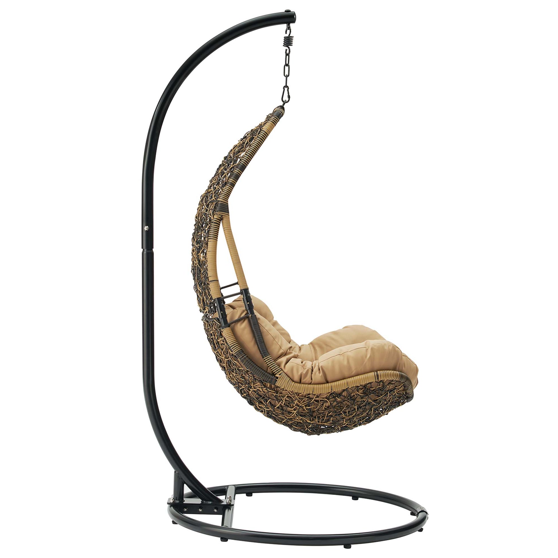 Abate Wicker Rattan Outdoor Patio Swing silla