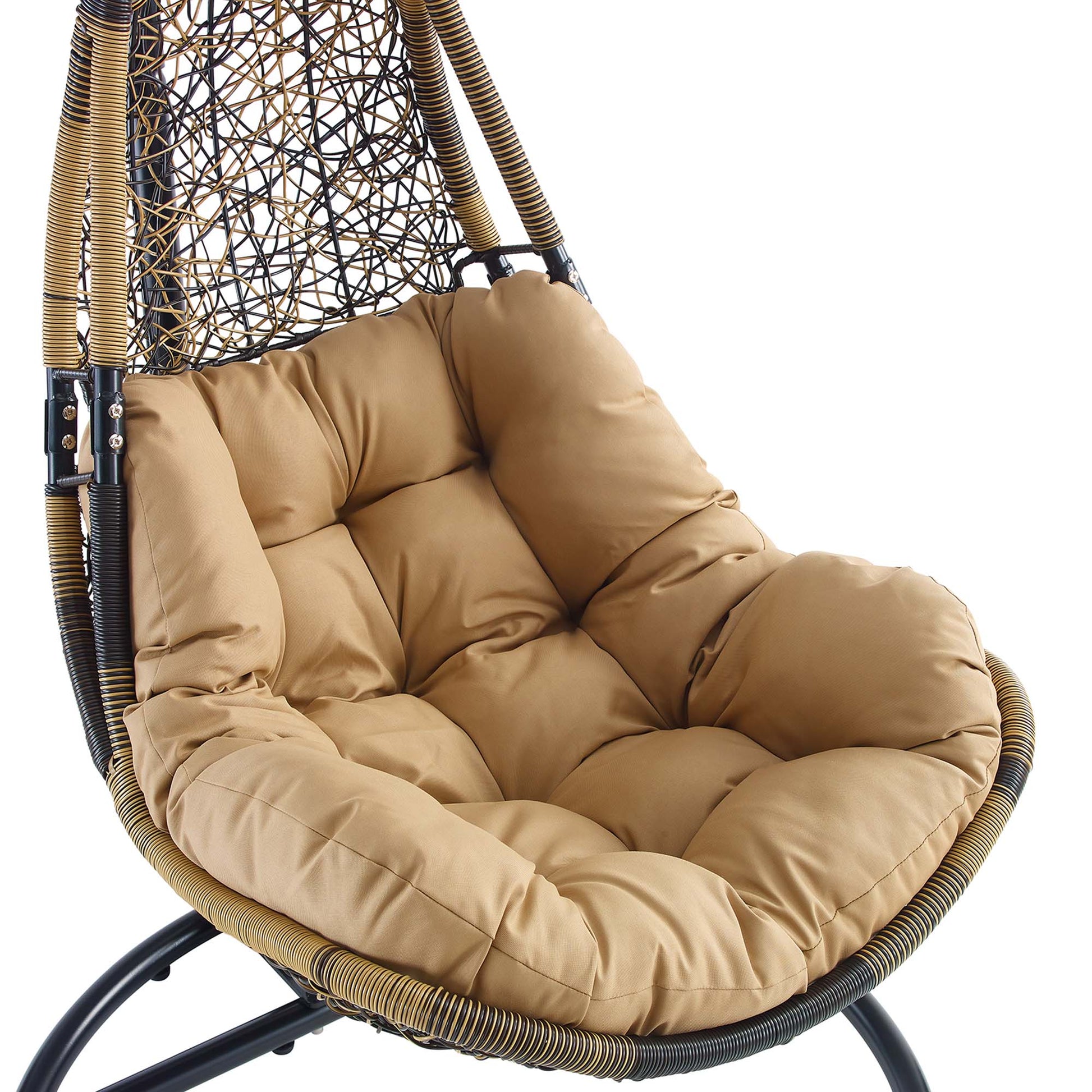Abate Wicker Rattan Outdoor Patio Swing silla