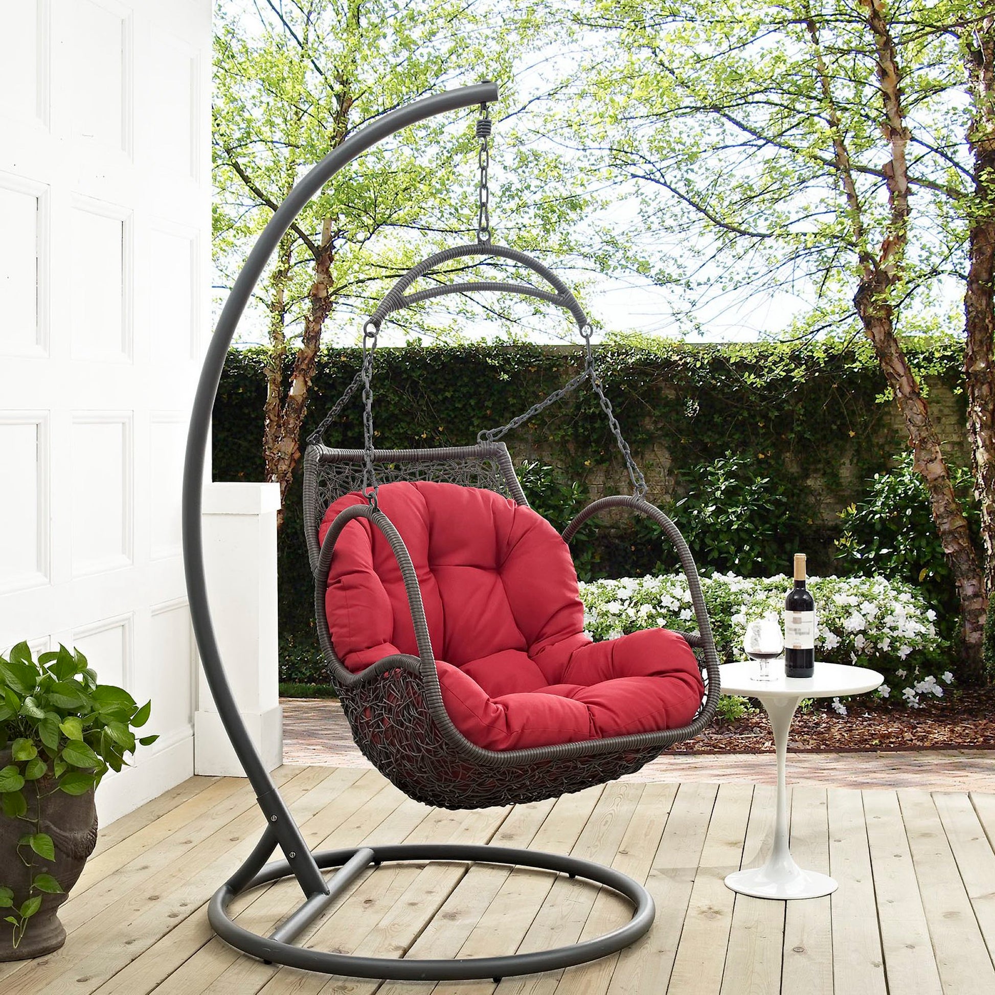 Arbor Wood Swing Silla Acento Exterior