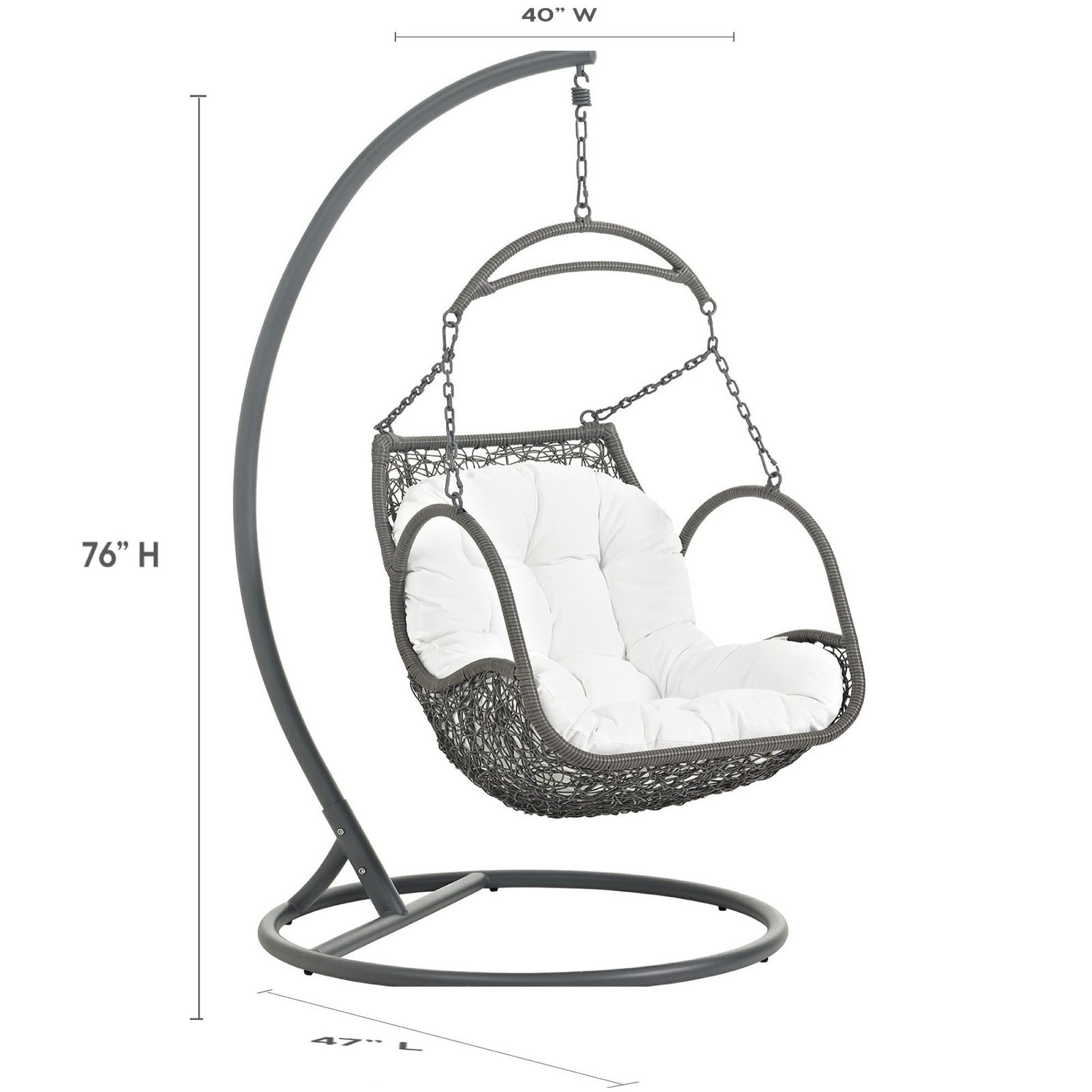 Arbor Wood Swing Silla Acento Exterior