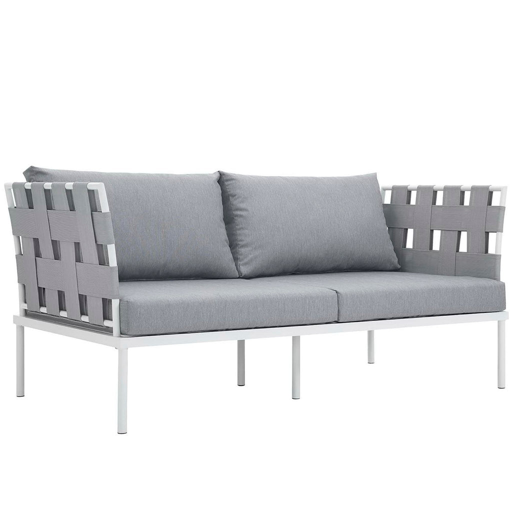 Harmony 5 Piece Outdoor Patio Aluminum Sectional sofá Set