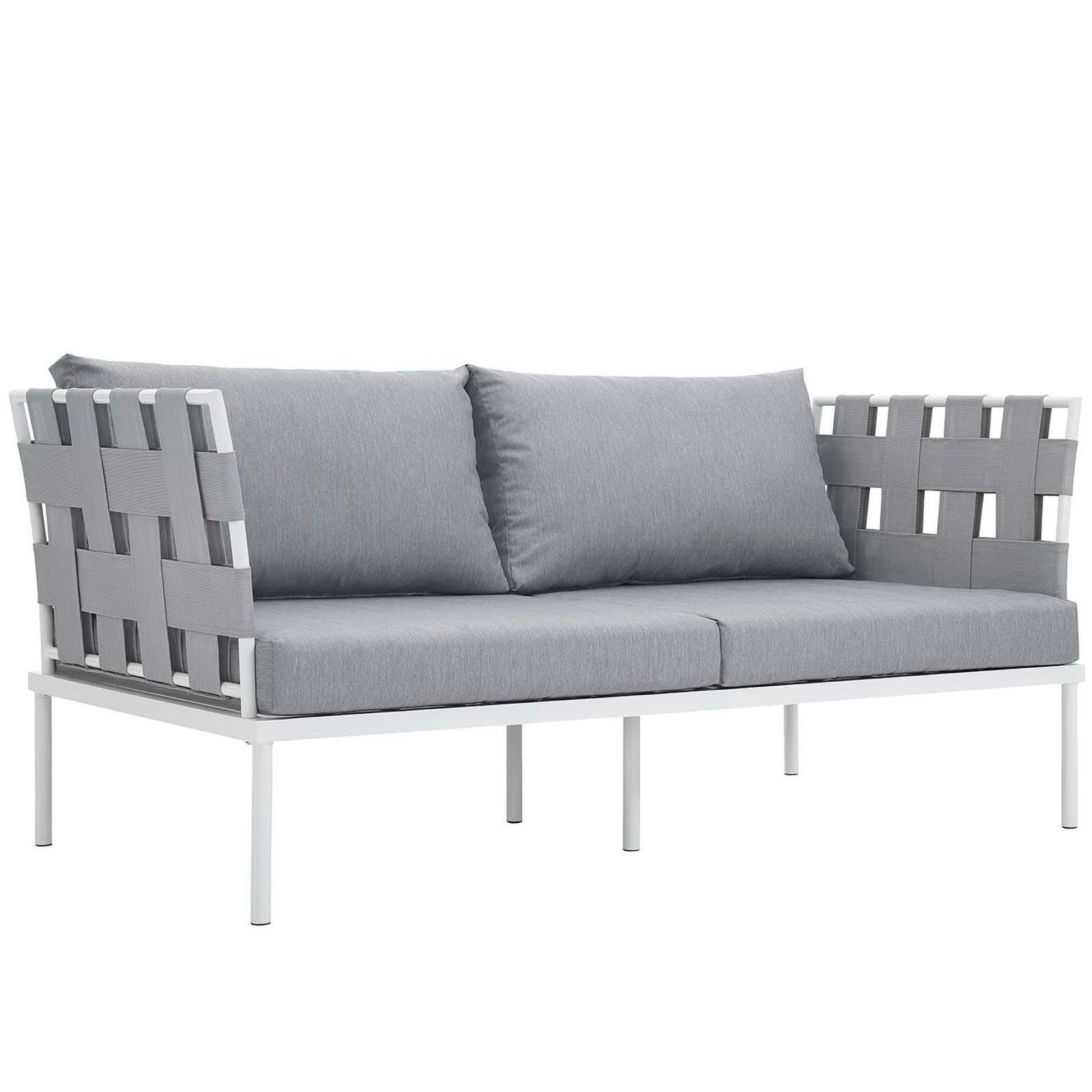 Harmony 5 Piece Outdoor Patio Aluminum Sectional sofá Set