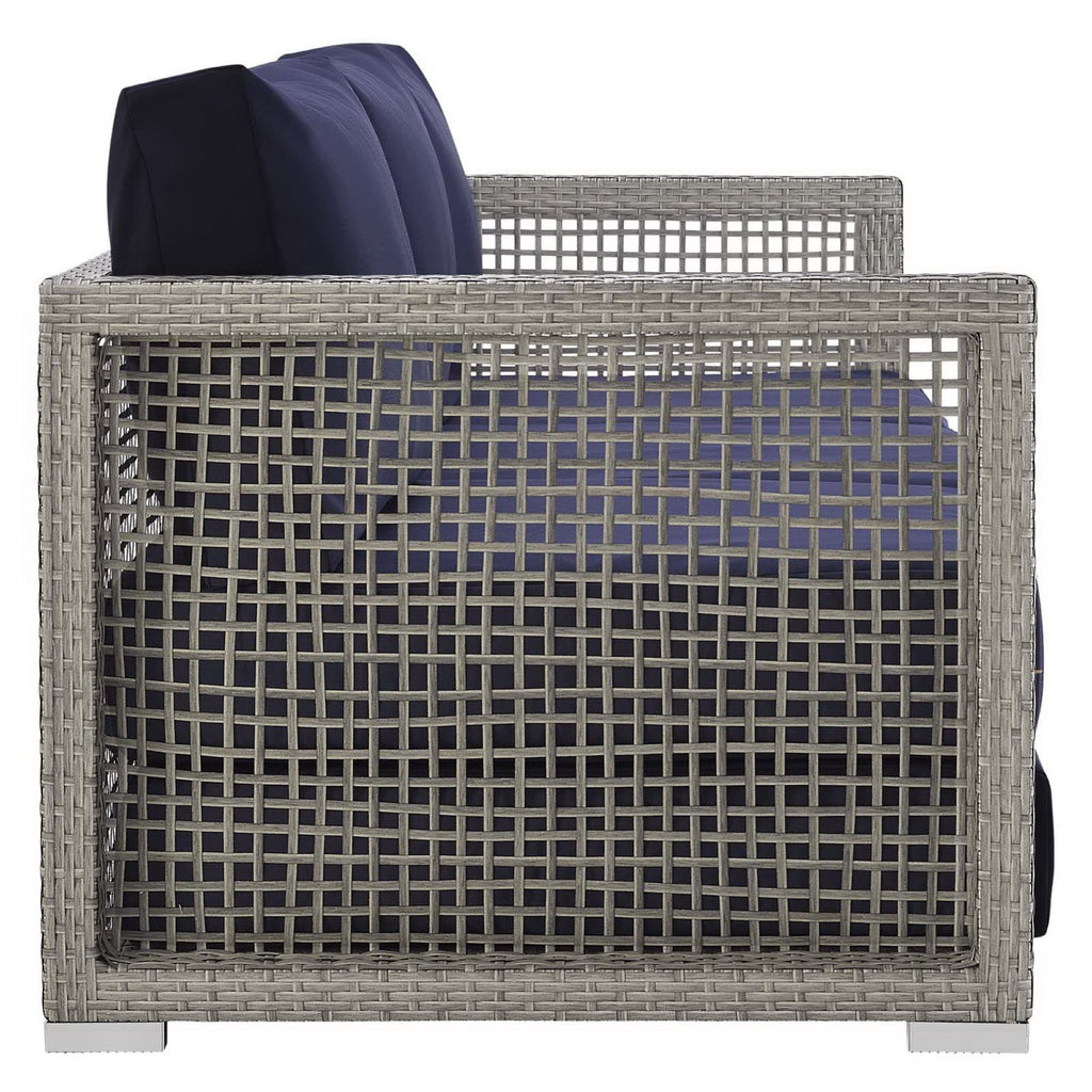 Aura Outdoor Patio Wicker Rattan sofá