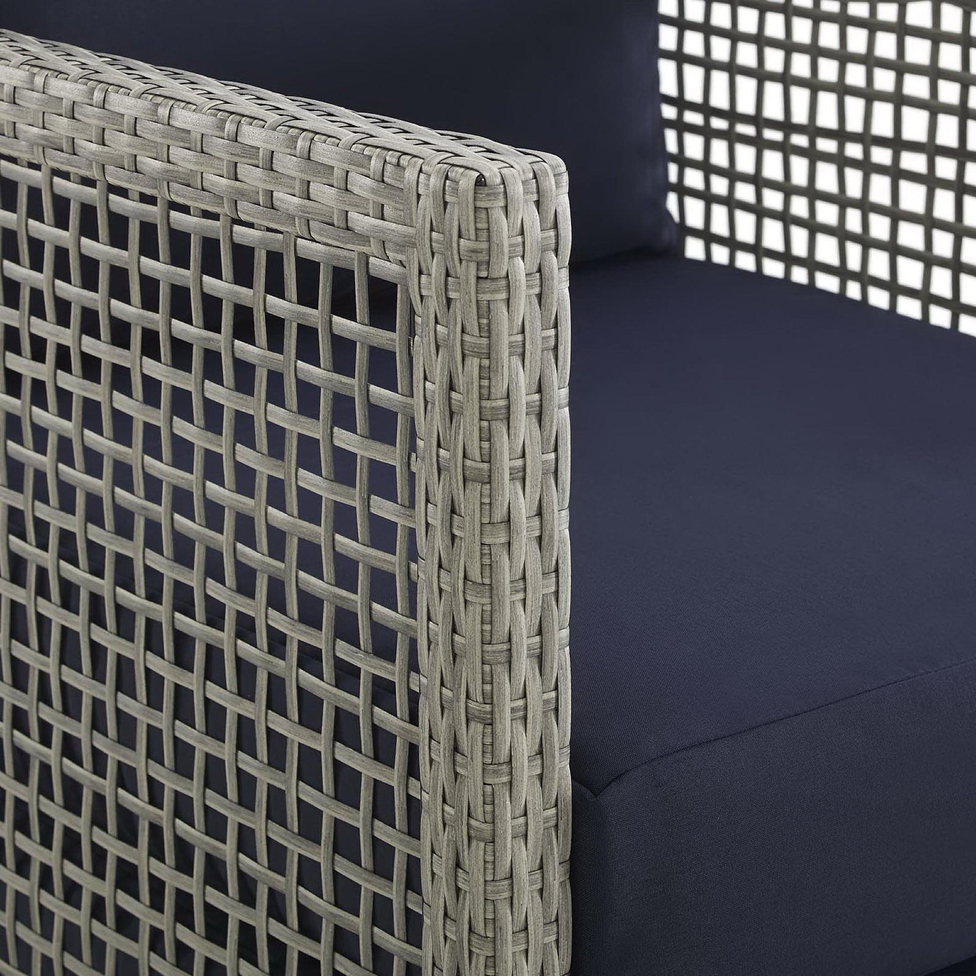 Aura Outdoor Patio Wicker Rattan sofá