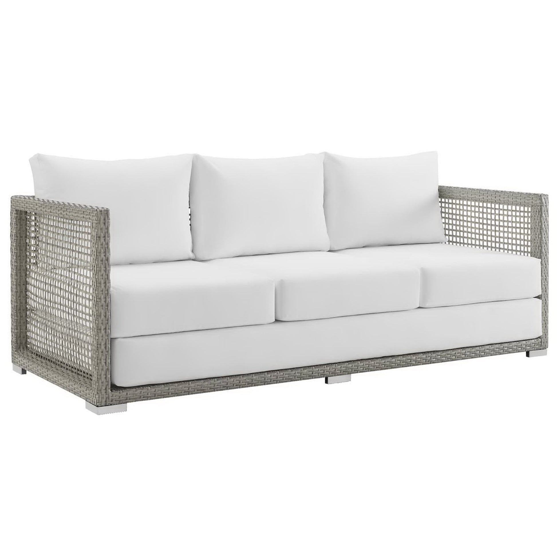 Aura Outdoor Patio Wicker Rattan sofá