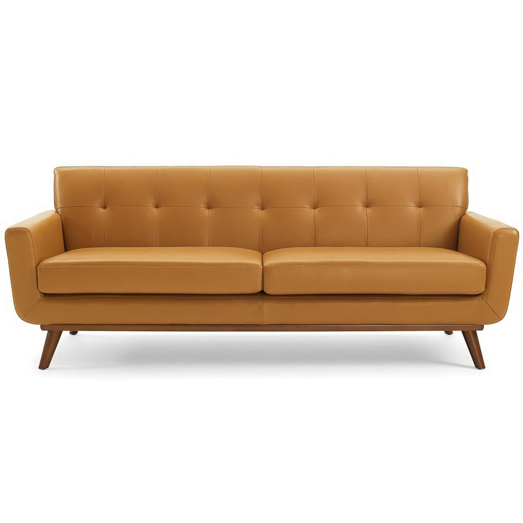 Engage Top-Grain Leather Living Room Lounge sofá