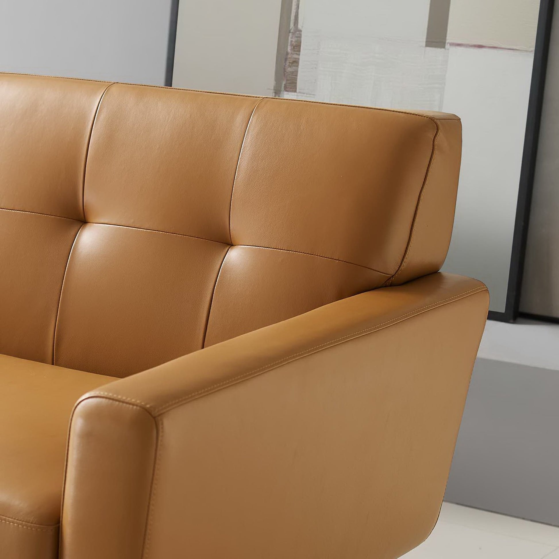 Engage Top-Grain Leather Living Room Lounge sofá