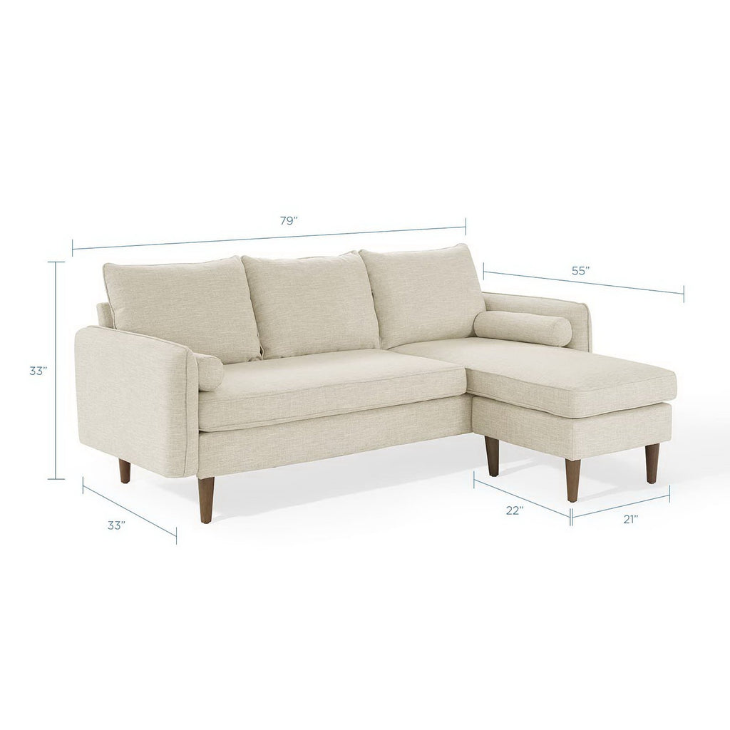 Revive Upholstered Right or Left Sectional sofá