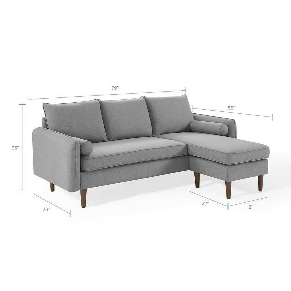 Revive Upholstered Right or Left Sectional sofá