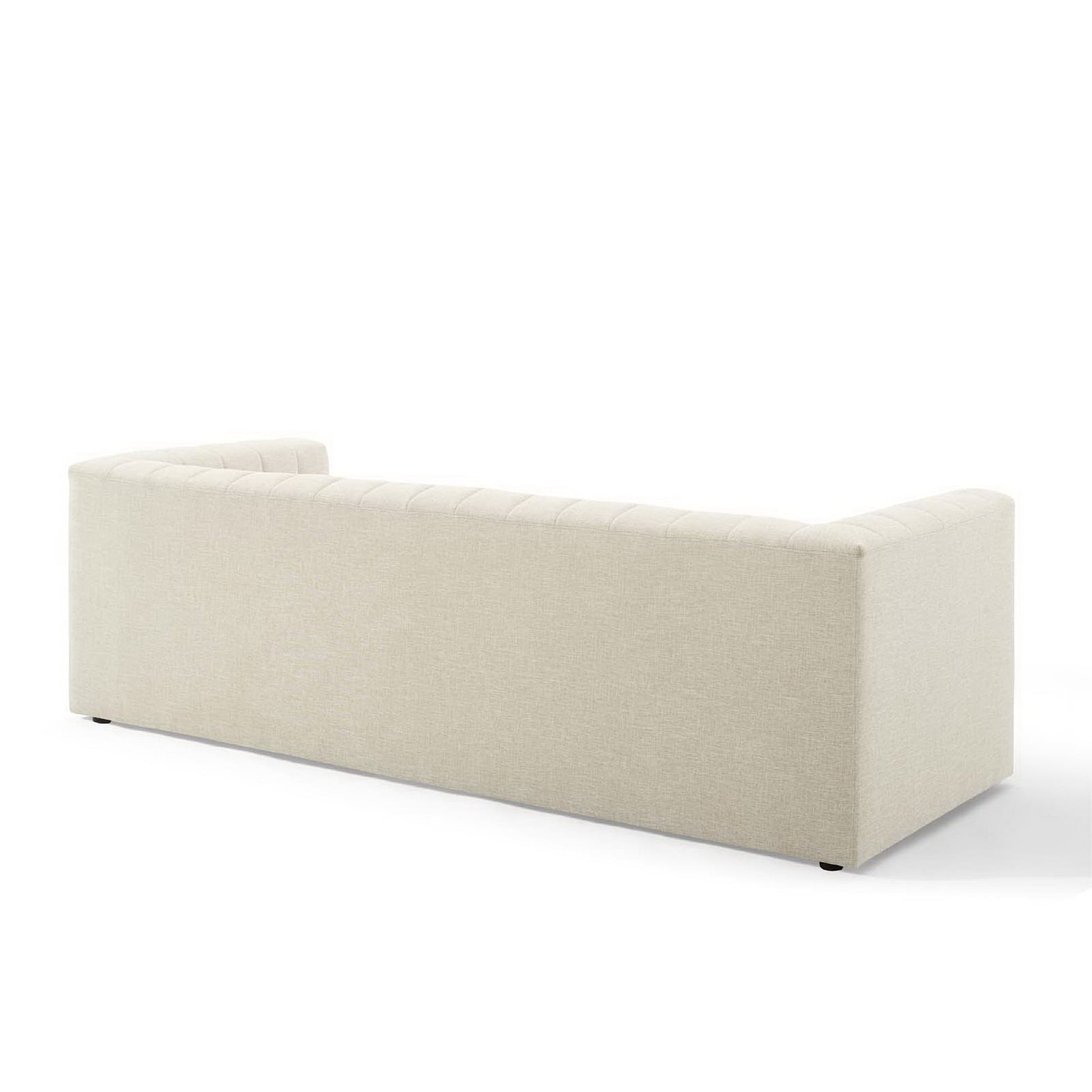 Reflection Channel Tufted Upholstered Fabric sofá