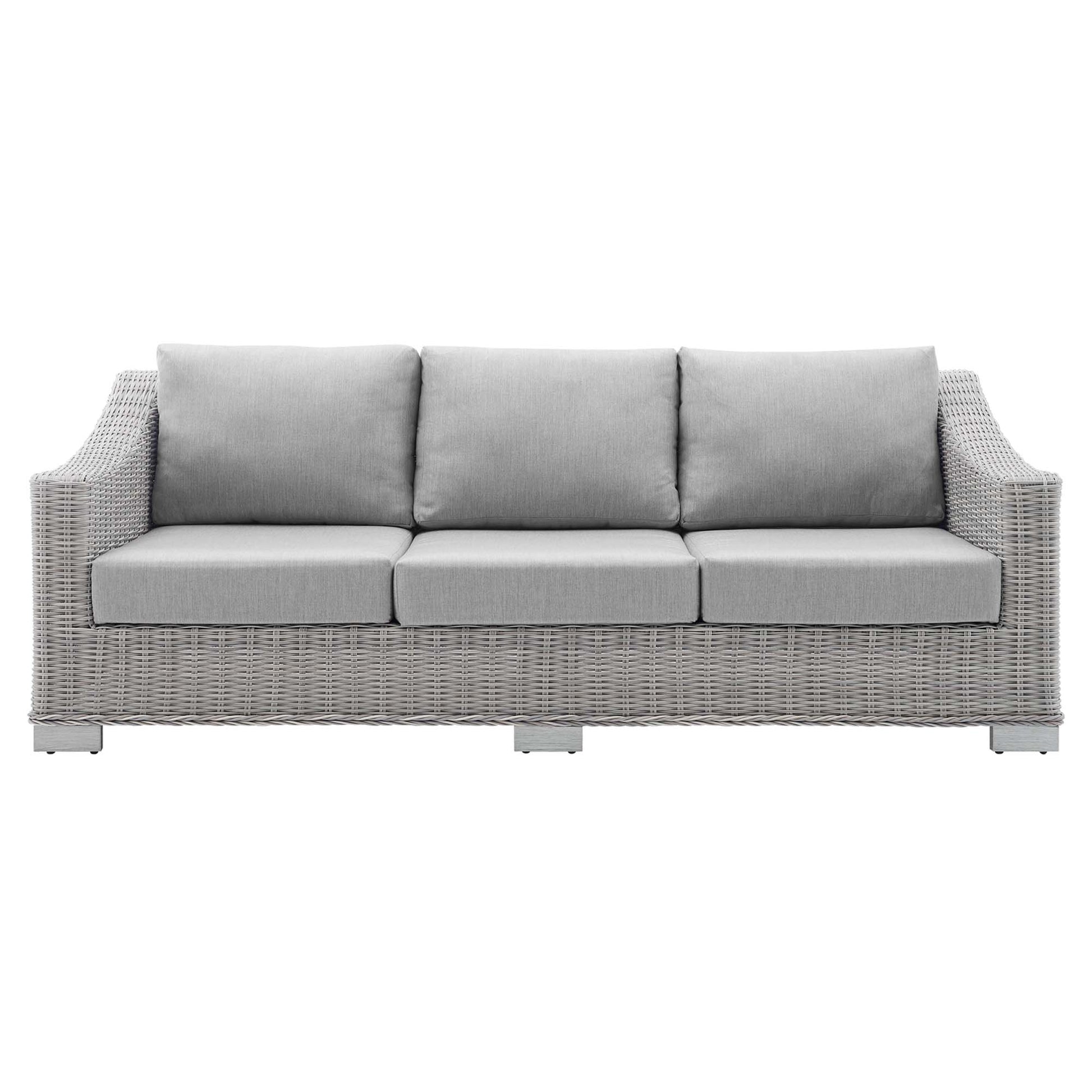 Conway Sunbrella® Outdoor Patio Wicker Rattan sofá