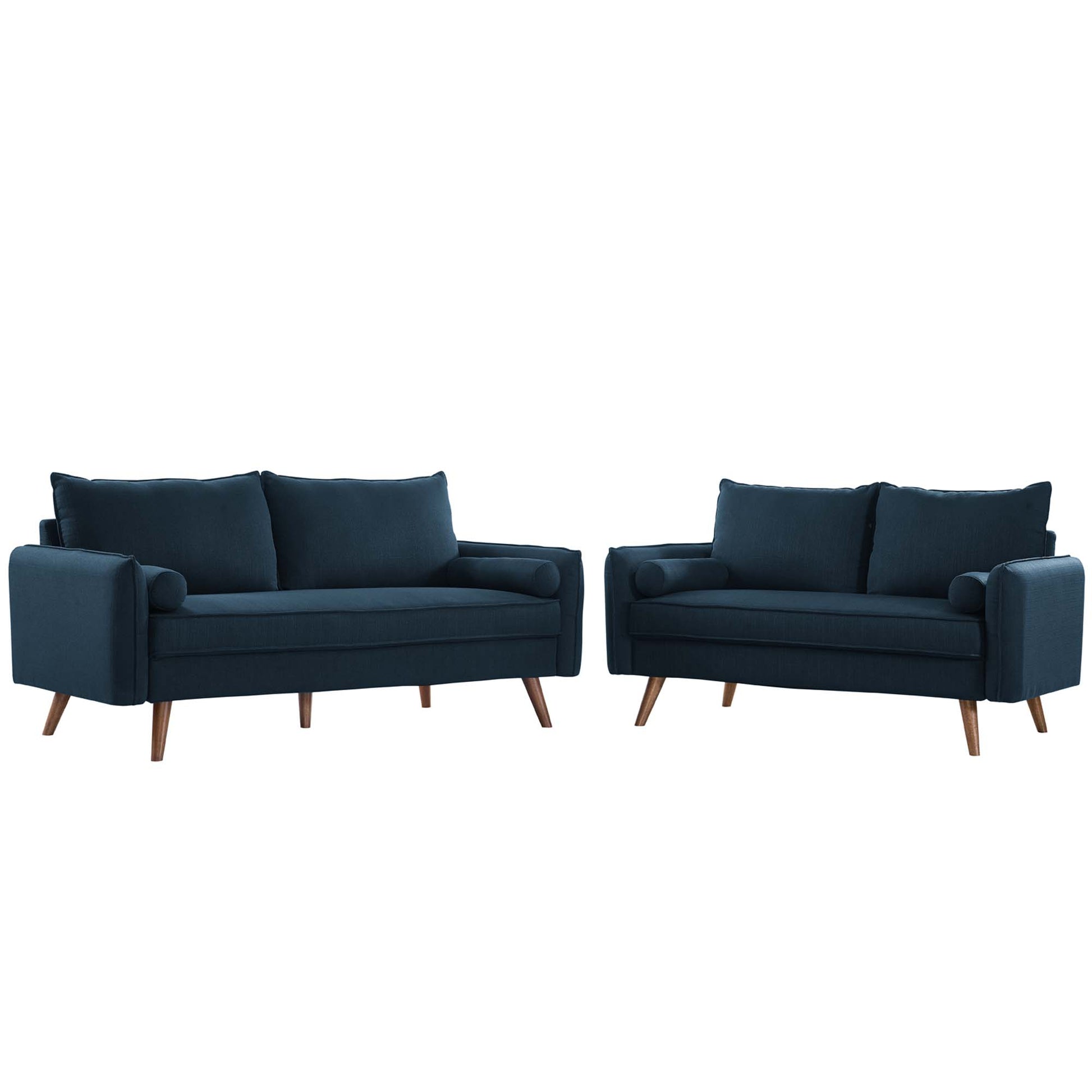 Revive Upholstered Fabric sofá and loveseat Set