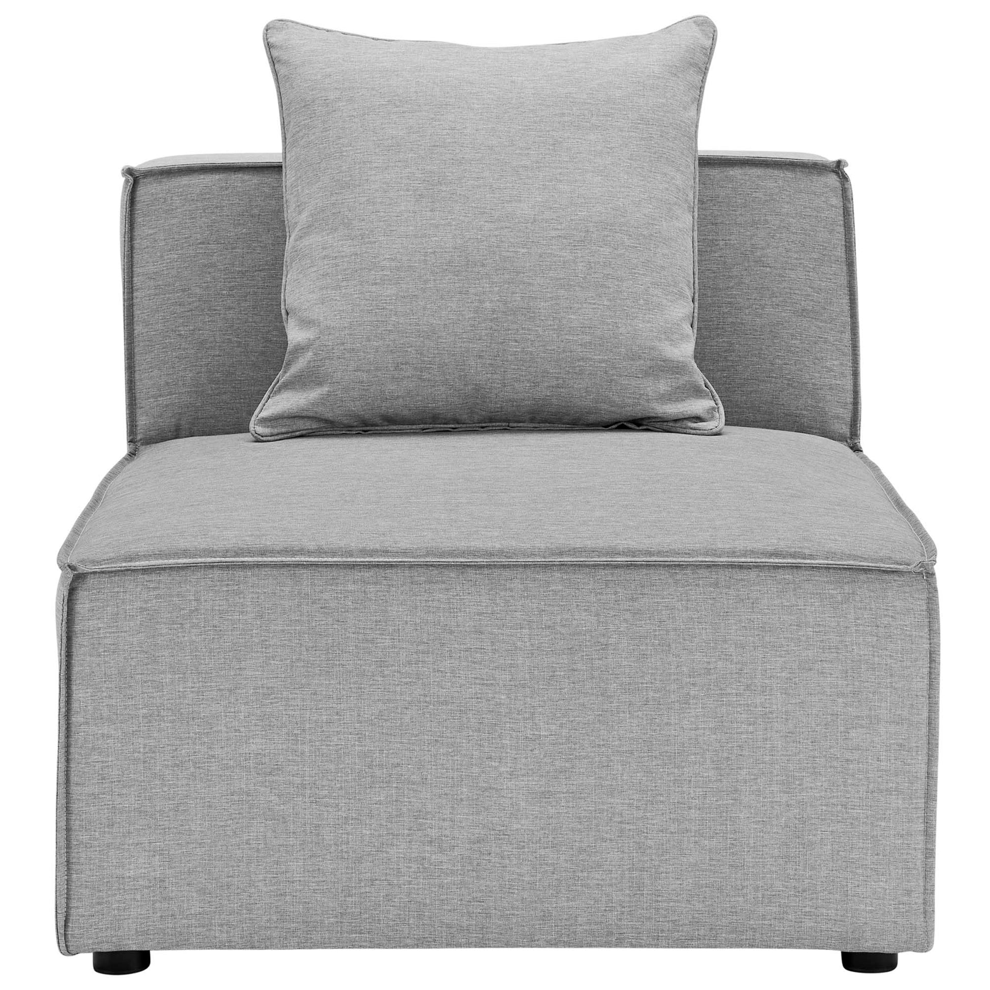 Saybrook Outdoor Patio Upholstered Sectional sofá Armless silla