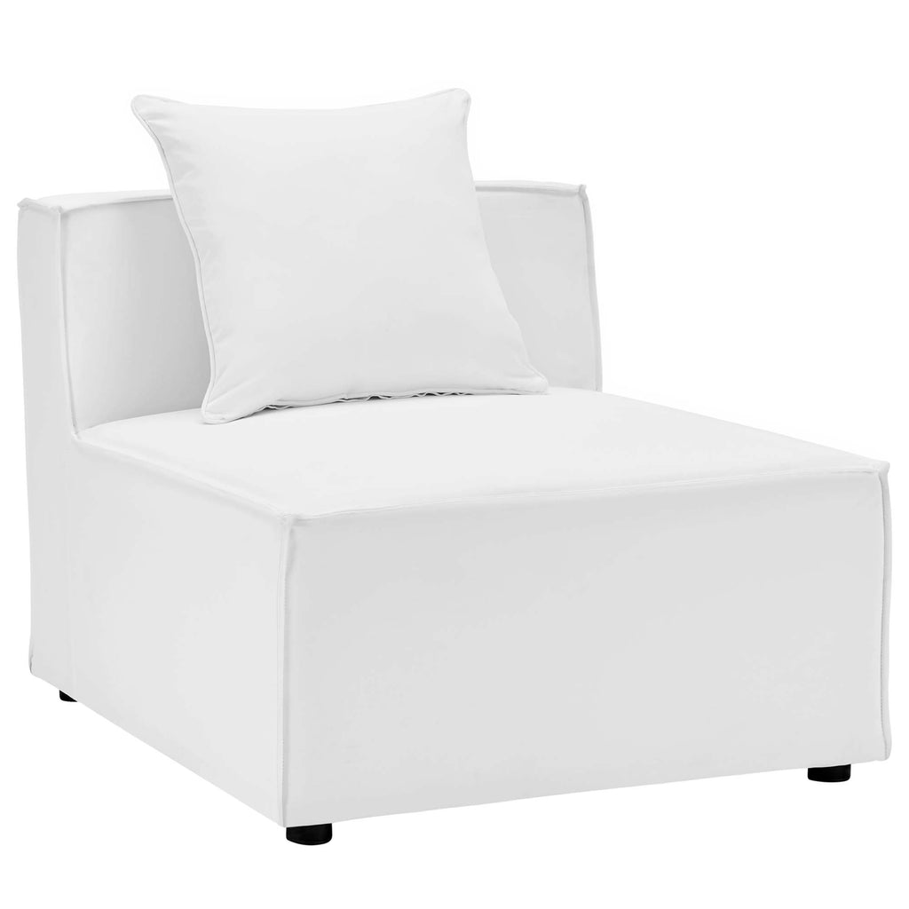 Saybrook Outdoor Patio Upholstered Sectional sofá Armless silla
