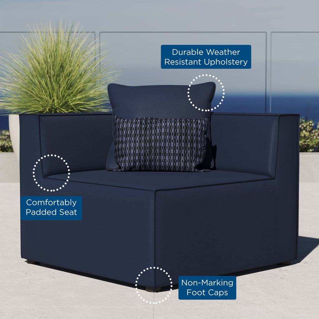 Saybrook Outdoor Patio Upholstered Sectional sofá Corner silla