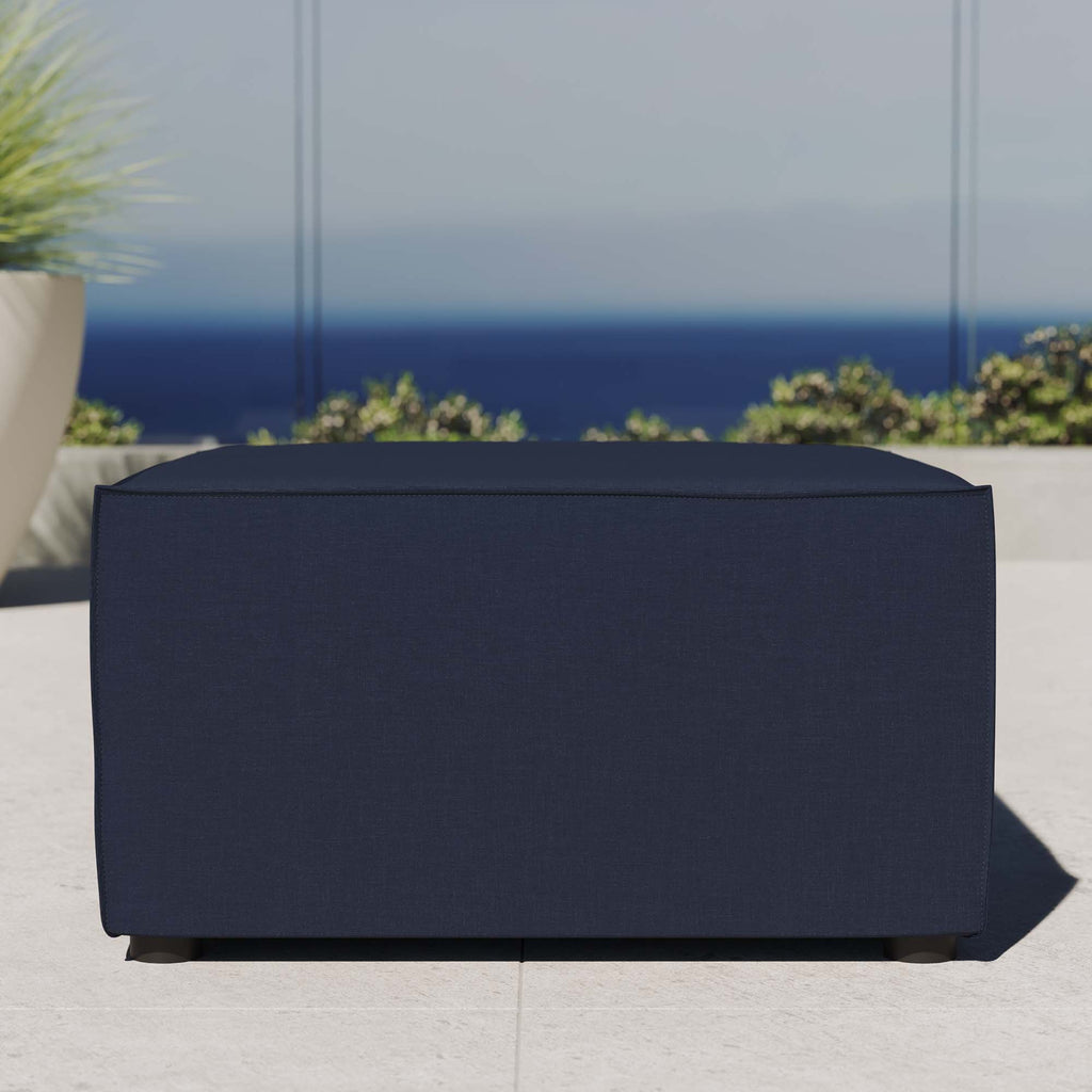 Saybrook Outdoor Patio Upholstered Sectional sofá Ottoman
