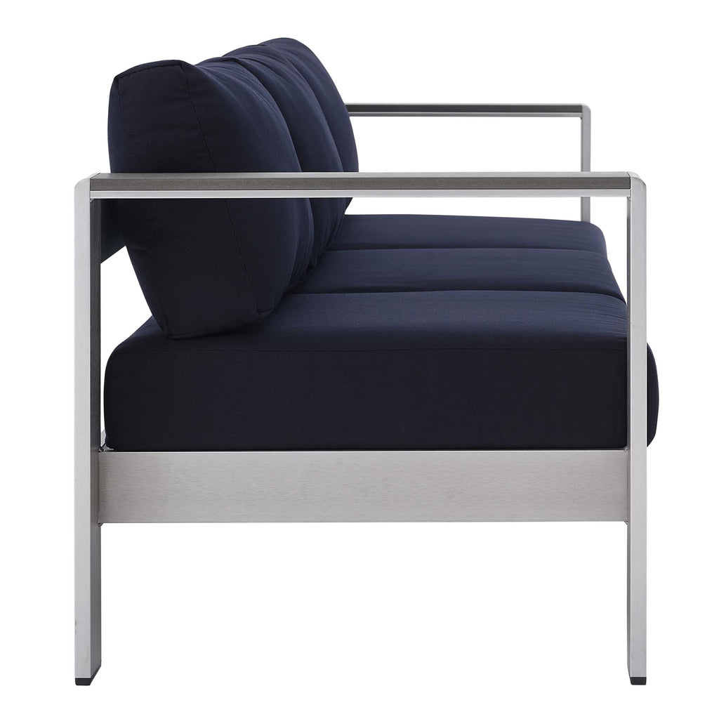 Shore Sunbrella® Fabric Aluminum Outdoor Patio sofá